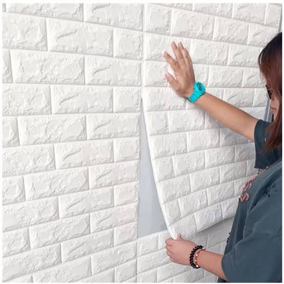 3d Wall Stickers Faux Brick White Brick | Bedroom Home Decor Waterproof Self Adhesive Living Room