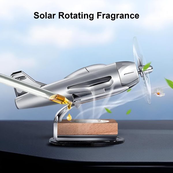 Aeroplane Car Air Freshener | Car Dashboard Solar Decoration Plane