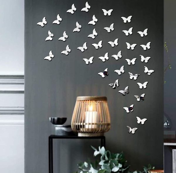 (pack Of 30) 3d Acrylic Butterfly Wall Decoration Items For Home