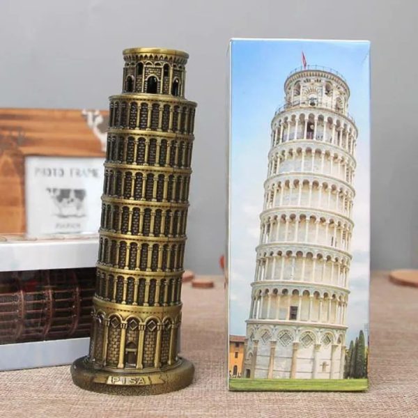 Pissa Tower Metal Model For  Office Decoration