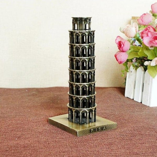 Pissa Tower Metal Model For  Office Decoration